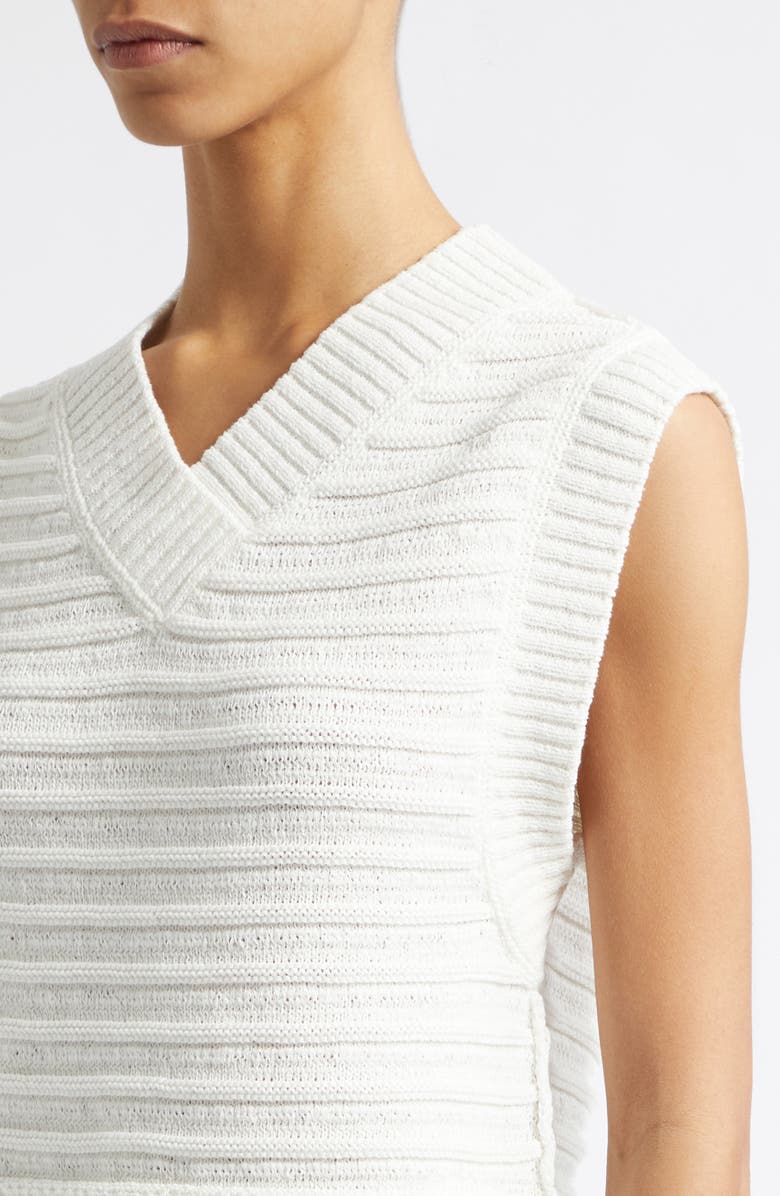 Derek Lam 10 Crosby Bryce Sweater Vest, Alternate, color, Marshmallow