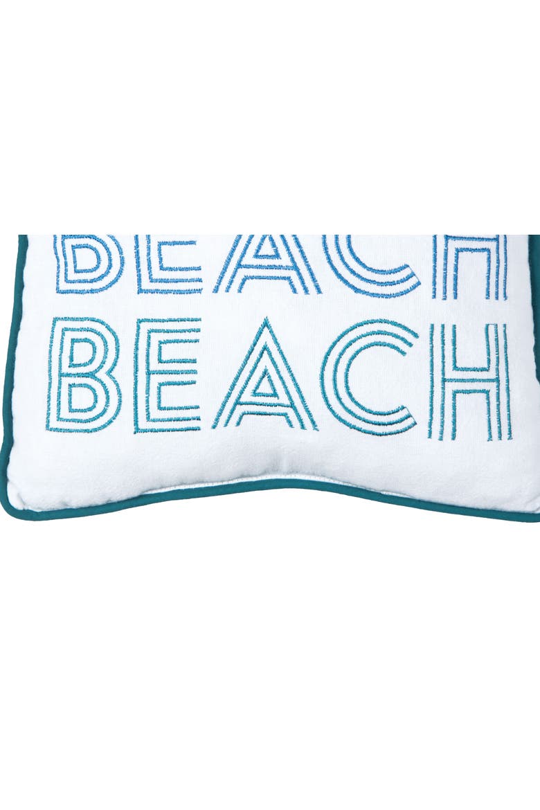 Retro Beach Mini Accent Pillow, 10" x 10", Alternate, color, Blue