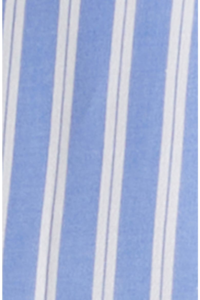 Classic Fit Contrast Collar Stripe Button-Up Shirt, Alternate, color, WHITE/ BLUE