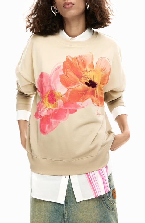 Floral Graphic Sweatshirt