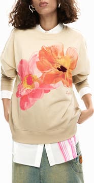Desigual Floral Graphic Sweatshirt
