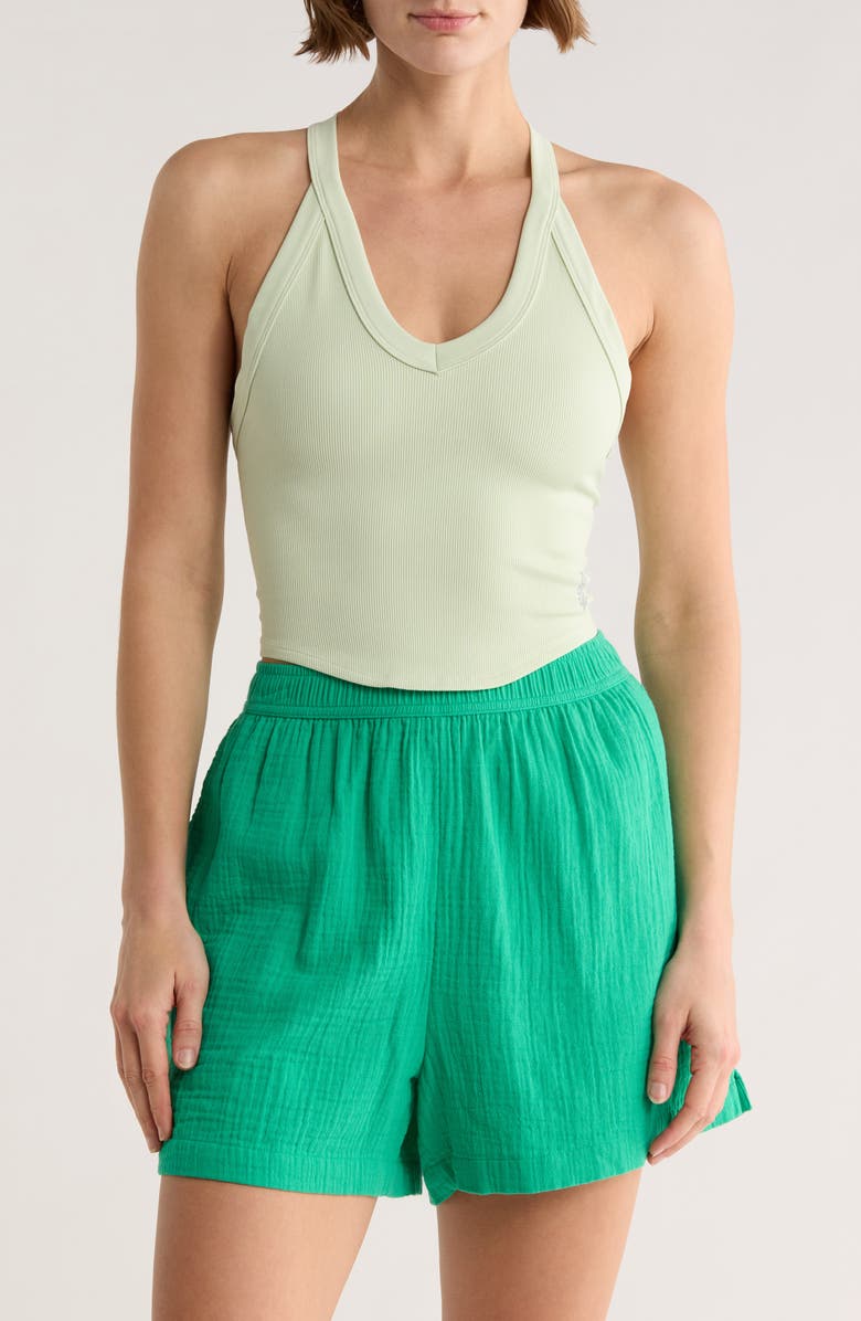 Free People FP Movement All Clear Crop Racerback Tank, Main, color, Spring Meadow