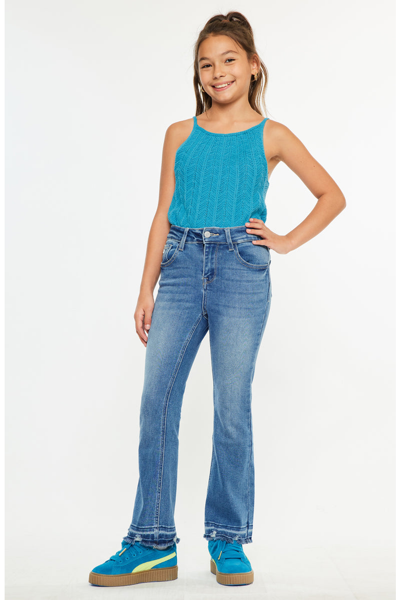 Bibi High-Rise Cropped Bootcut Jeans, Alternate, color, Medium Wash
