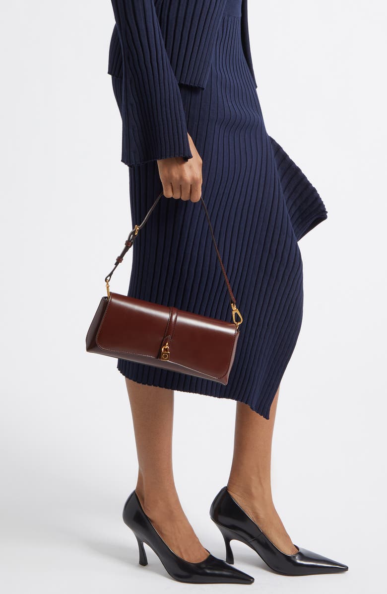 Stella McCartney Ryder Pochette, Alternate, color, Mahogany
