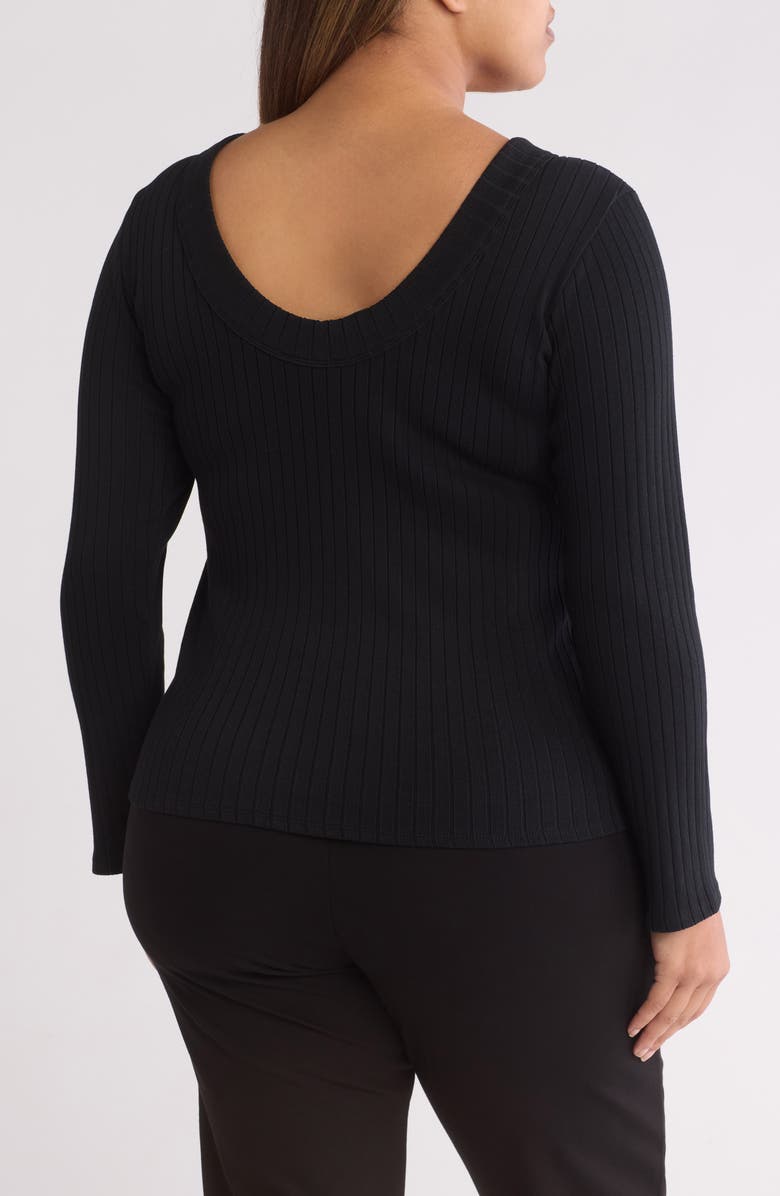 Universal Standard Rib Scoop Back Top, Alternate, color,