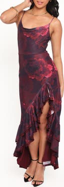 Petal & Pup Carella Floral Ruffle Hem Maxi Dress