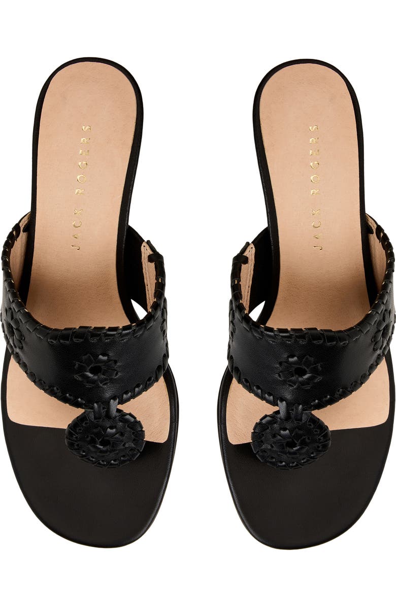 Jack Rogers Jacks Kitten Heel Flip Flop, Alternate, color, Black