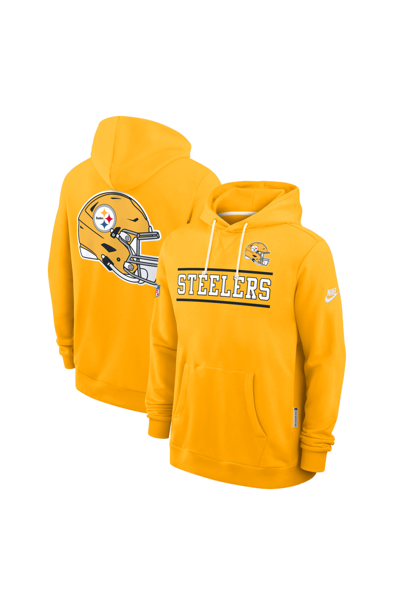Nike Men's Nike Gold Pittsburgh Steelers Alt Sideline Standard Issue Dri-FIT Hoodie, Main, color, Gold