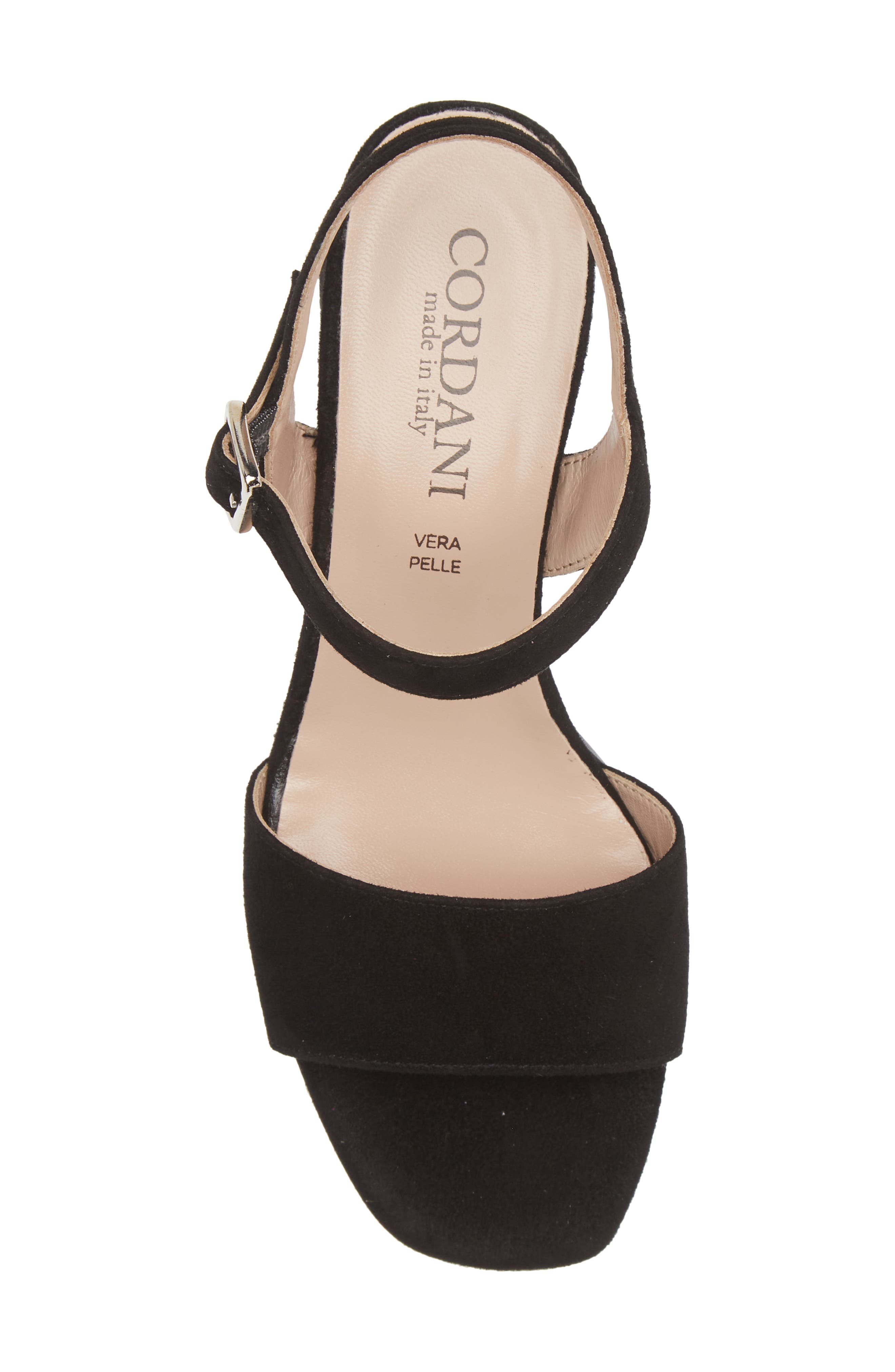 Cordani Irisse Block Heel Sandal, Alternate, color, Black Suede