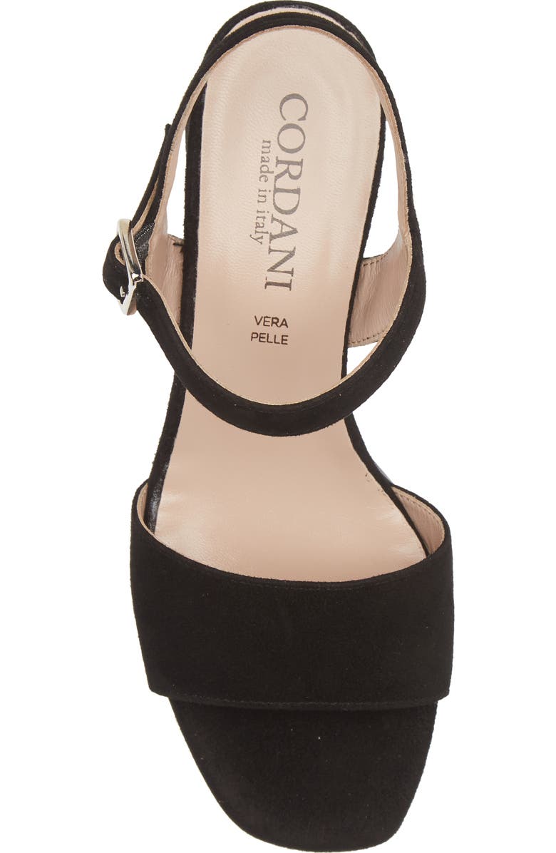 Cordani Irisse Block Heel Sandal, Alternate, color, Black Suede
