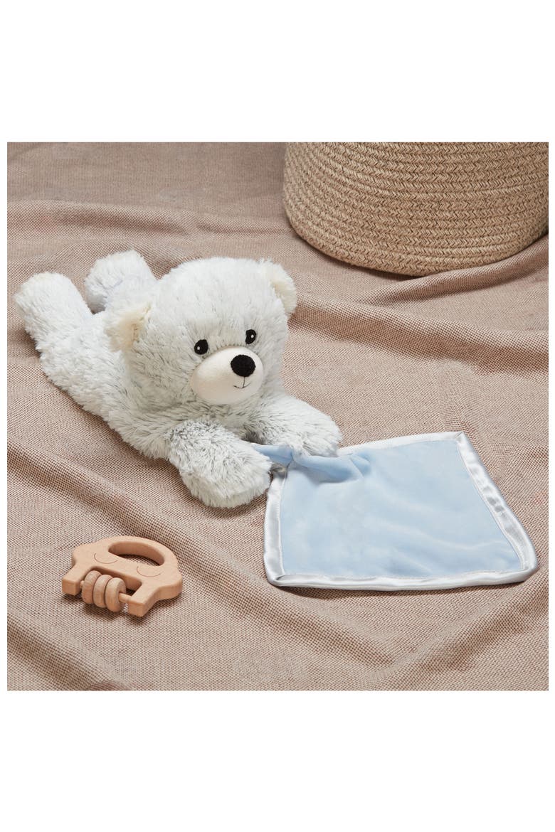Marshmallow Bear Blanket Plush Toy, Alternate, color, Light Brown