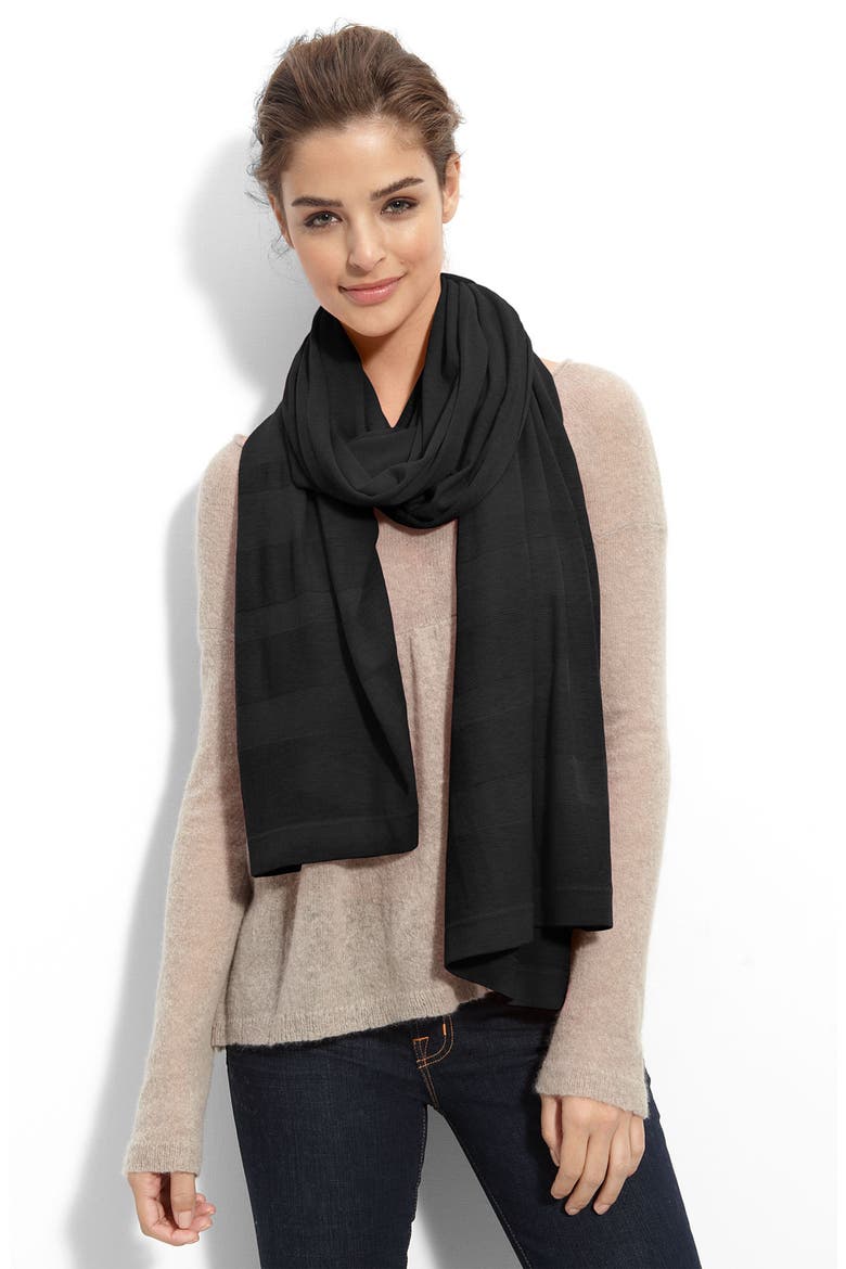 'Refine' Stripe Wrap, Main, color, BLACK