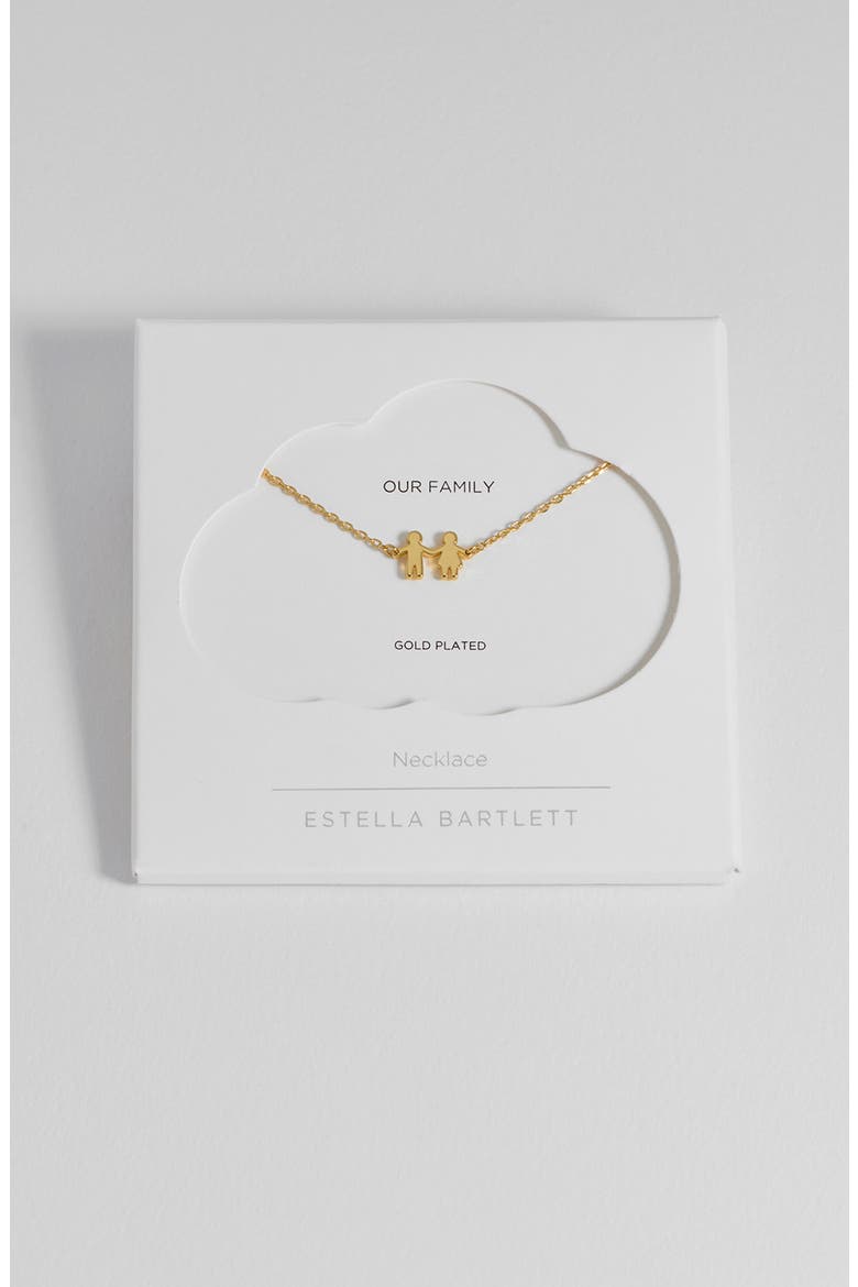 People Pendant Necklace, Alternate, color, GOLD