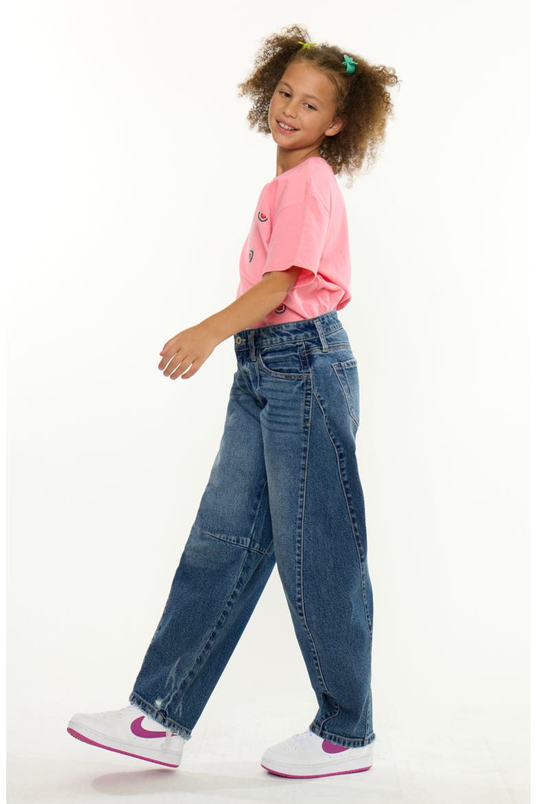 Harper Low Slung Horseshoe Jeans, Alternate, color, Dark Wash