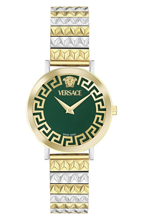 Daedalus Two Tone Bracelet Watch, 35mm