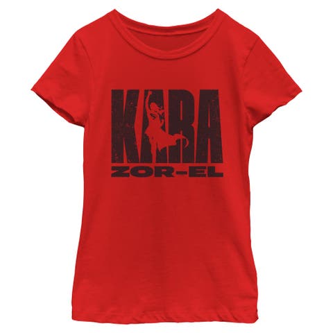 Girl's Supergirl Kara Zor-El Silhouette  Graphic T-Shirt