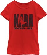 Supergirl Girl's Supergirl Kara Zor-El Silhouette  Graphic T-Shirt