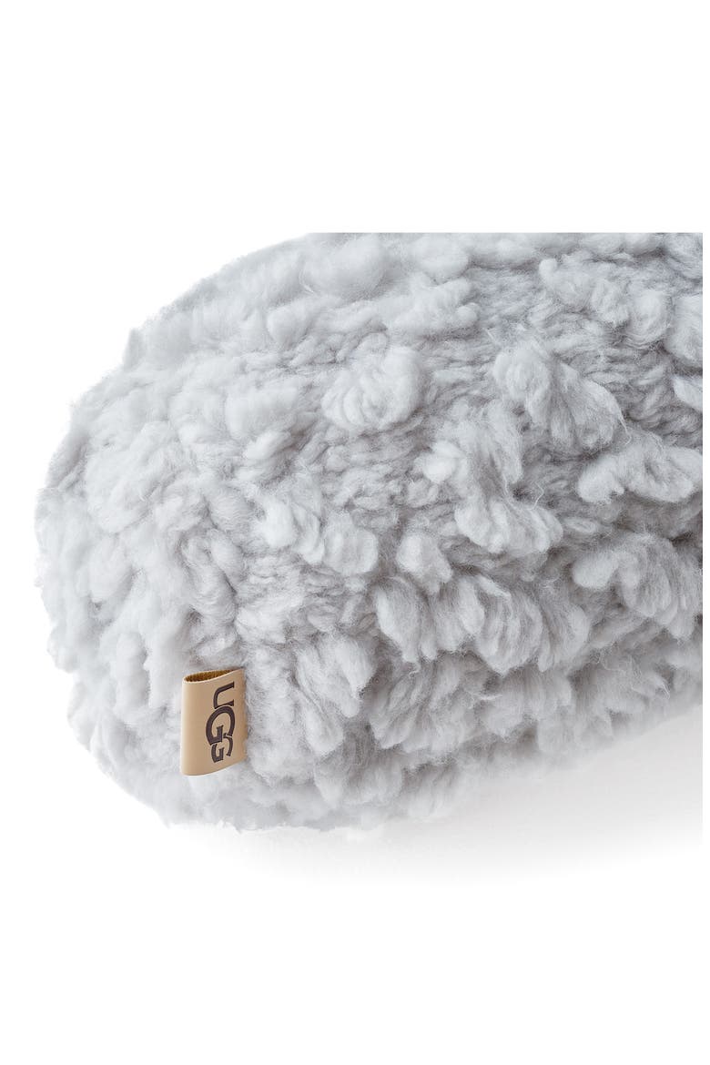 Shira Fleece Accent Pillow, Alternate, color, STONE