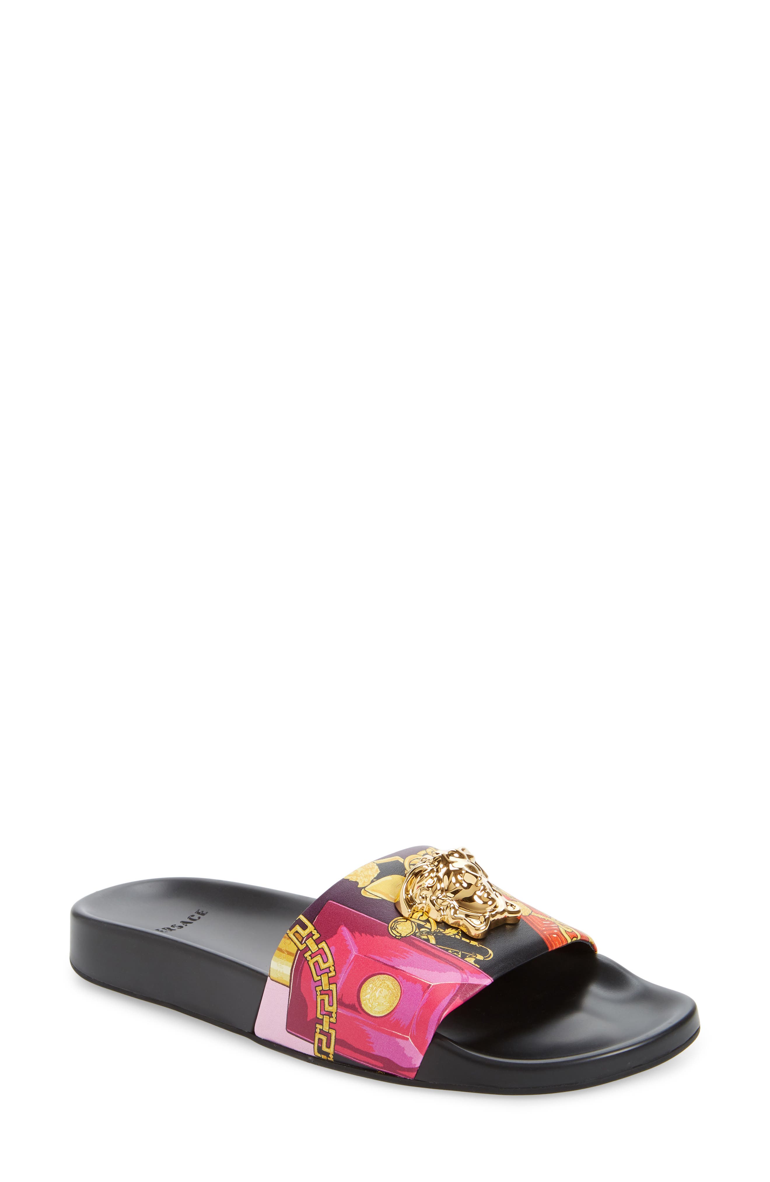 Versace Medusa Pool Slide Sandal, Main, color, 
