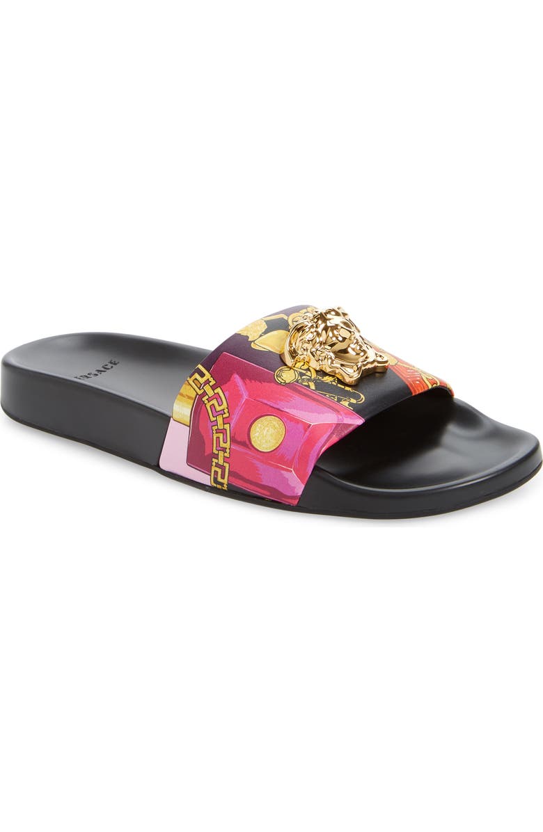 Versace Medusa Pool Slide Sandal, Main, color,