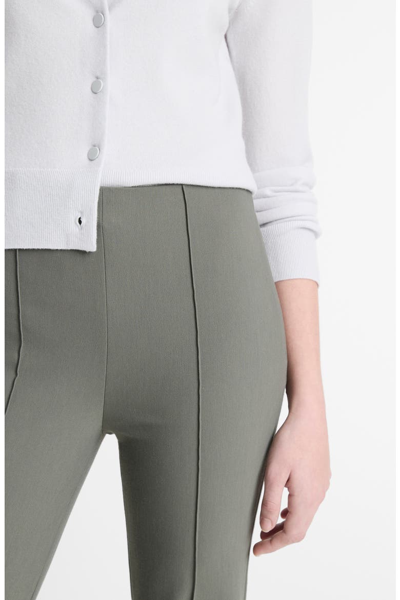 Niki Mid Rise Crop Flare Pants, Alternate, color, PEBBLE