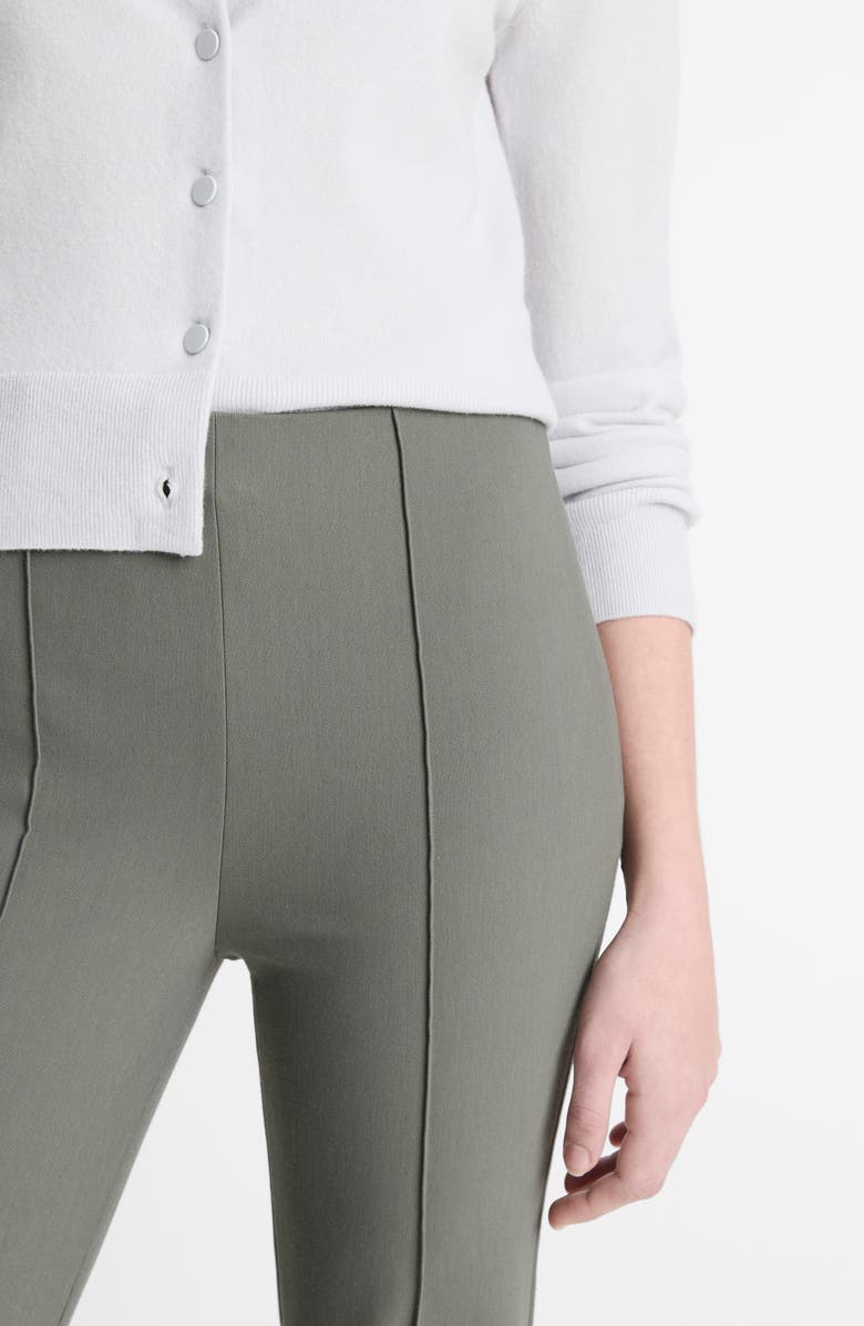 Vince Pintuck Pleat Crop Flare Pants, Alternate, color, Pebble