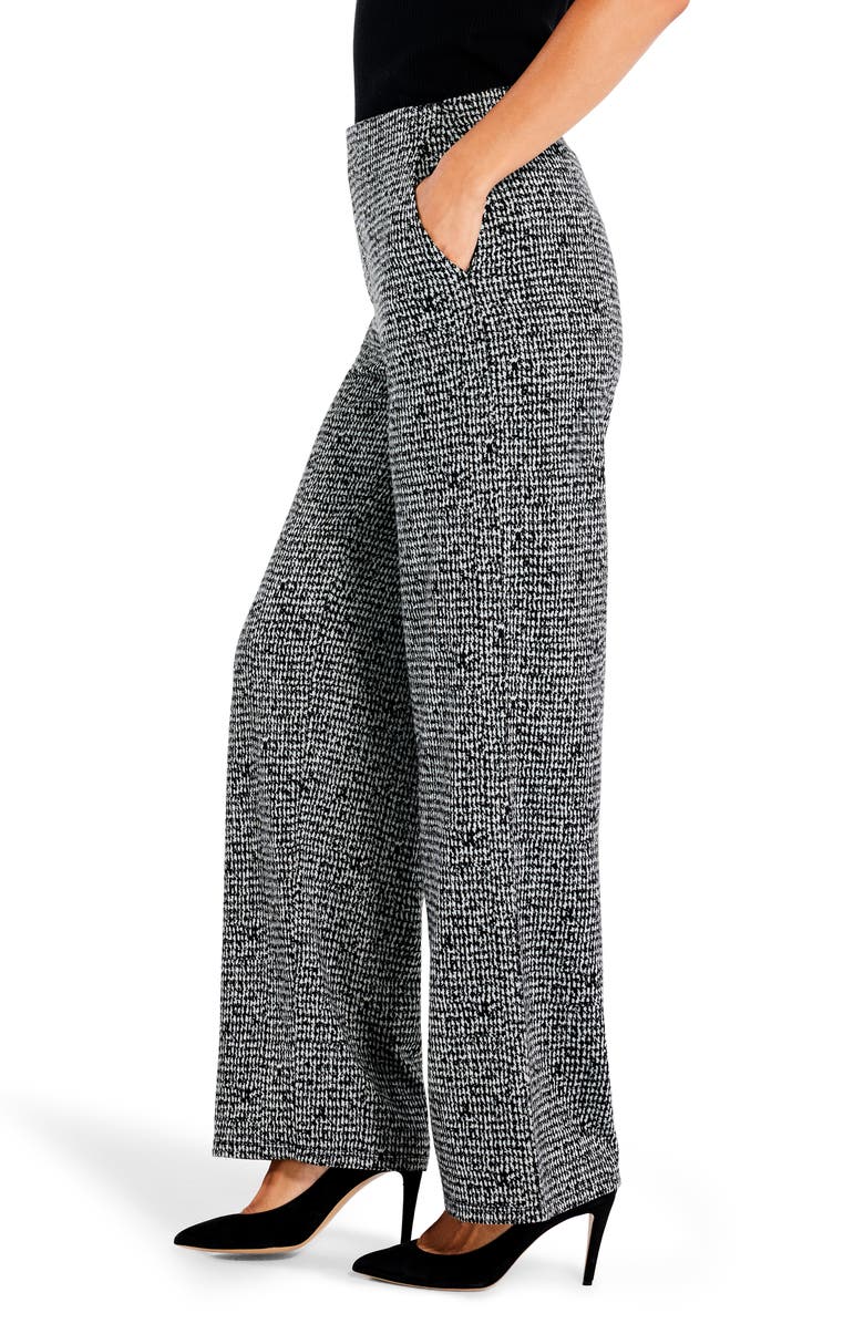 NIC+ZOE Tweed Wide Leg Pull-On Pants, Alternate, color, 