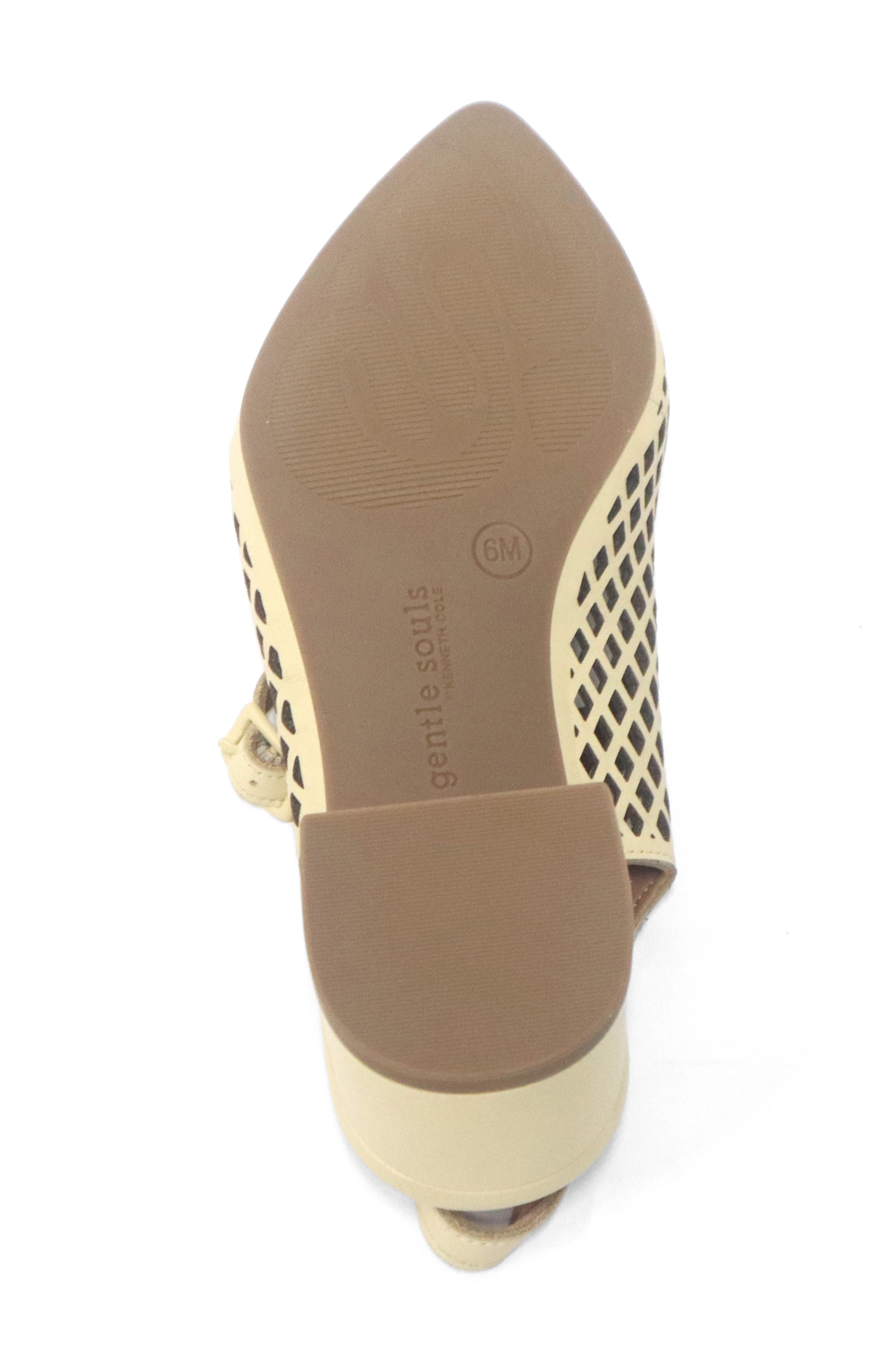 Gentle Souls Gladys Perf Slingback Pump, Alternate, color, Soybean Leather