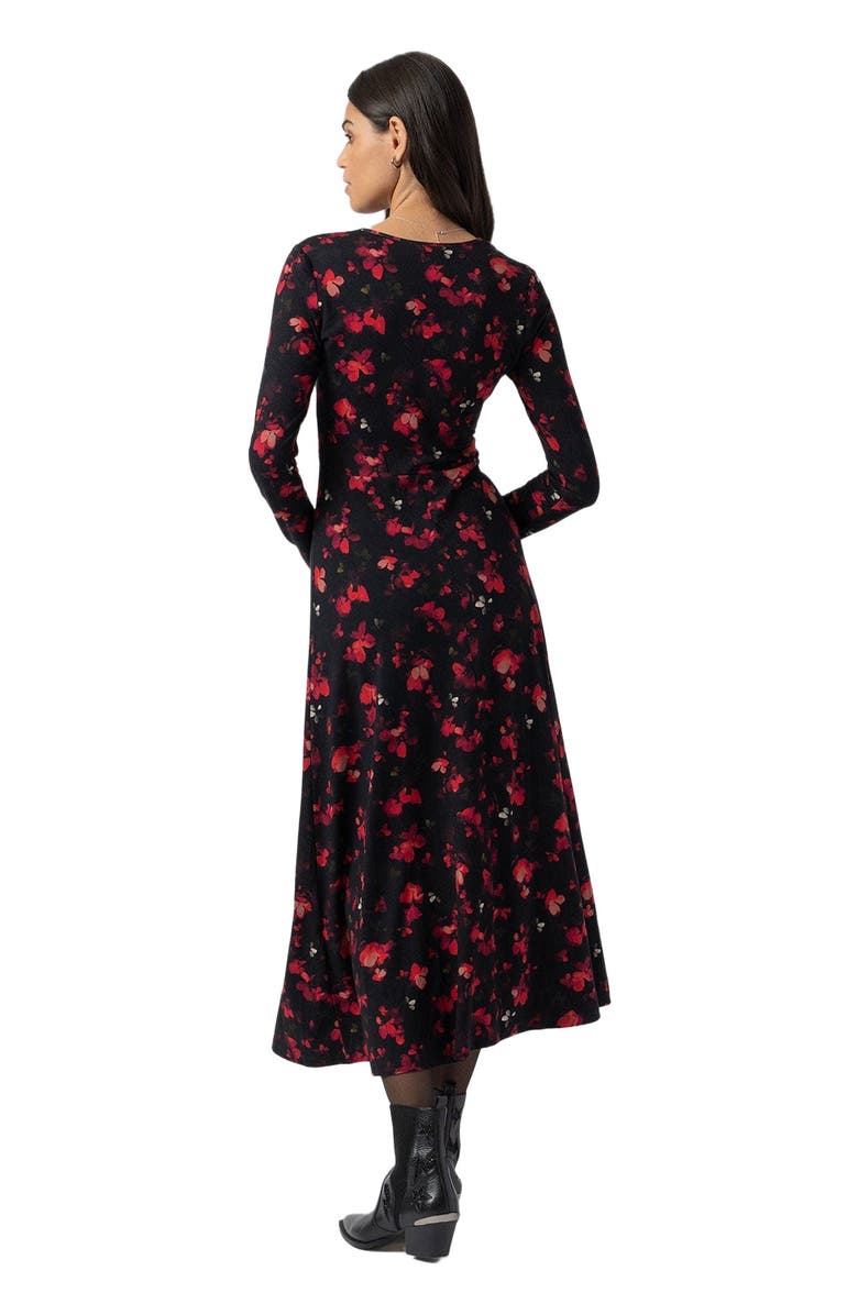 Saint + Sofia Maggie Wrap Midi Dress, Alternate, color, Pink