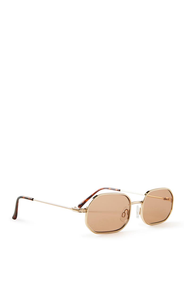 Cotton On Men's The Daydreamer Sunglasses, Alternate, color, Gold Brown Brown