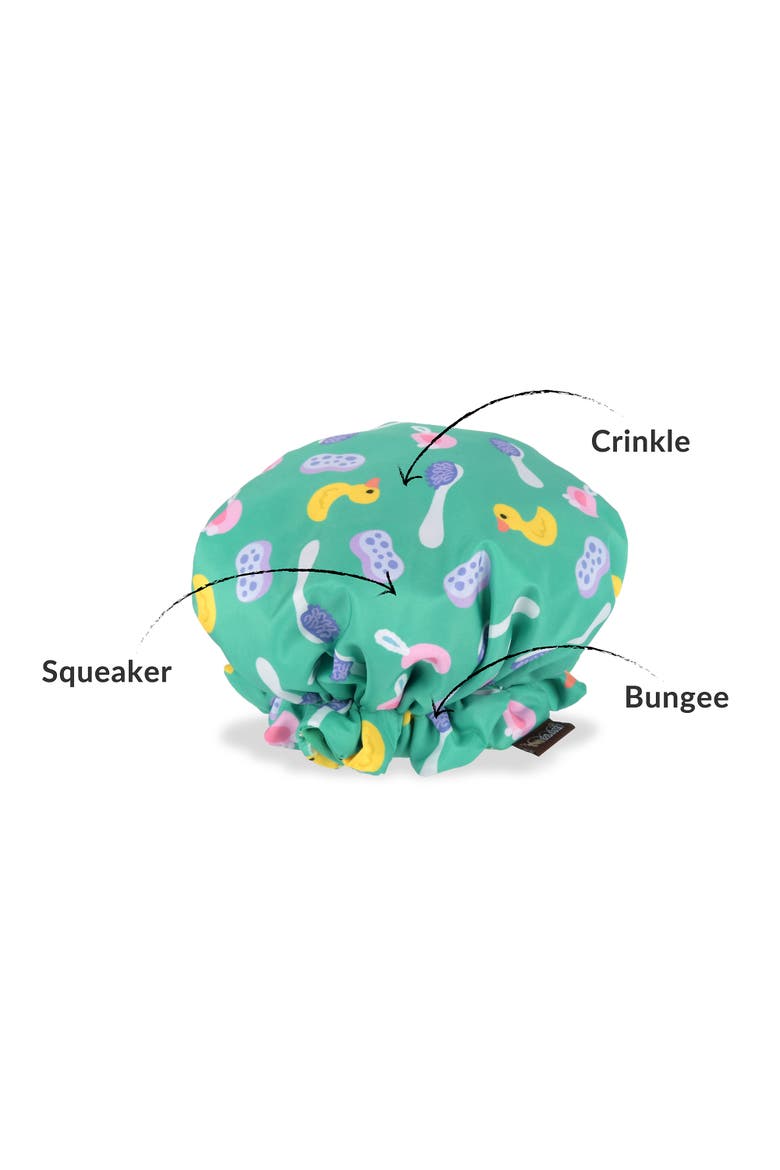 Splish Splash Shower Quack Dog Toy, Wearable Shower Cap, Alternate, color, Multicolored