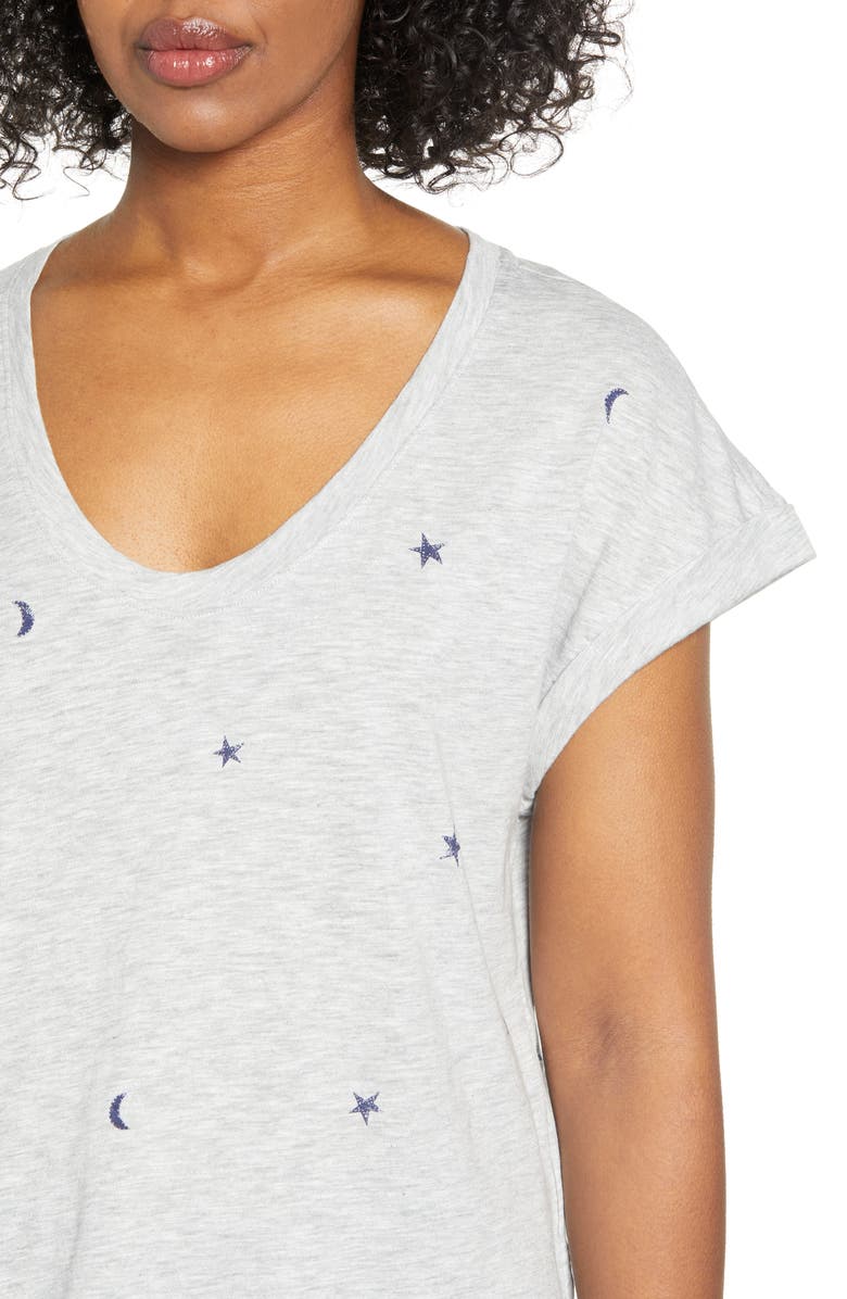 Wit & Wisdom Celestial Screen Print Cotton Blend Tee, Alternate, color, 