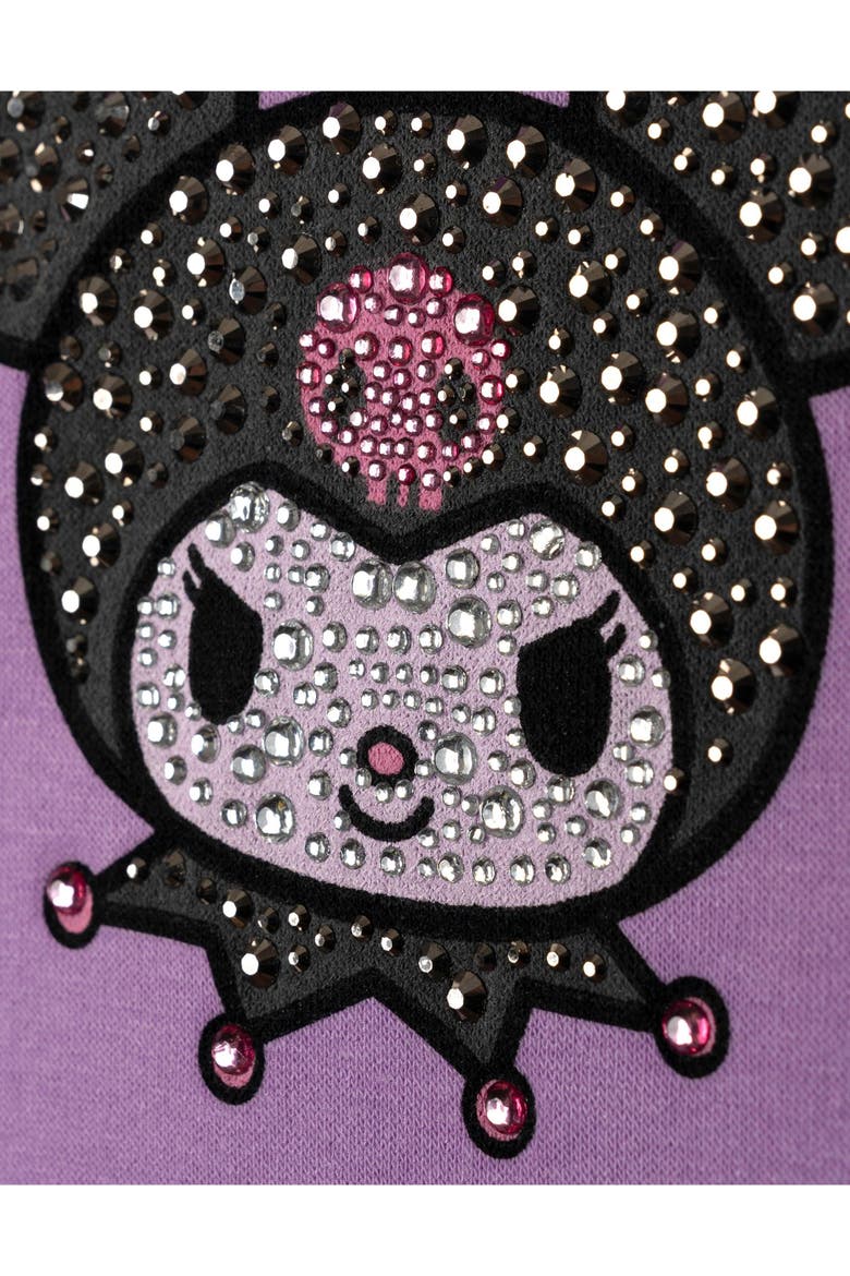 Fleece Hoodie (toddler, Little Kid & Big Kid), Alternate, color, Kuromi Violet
