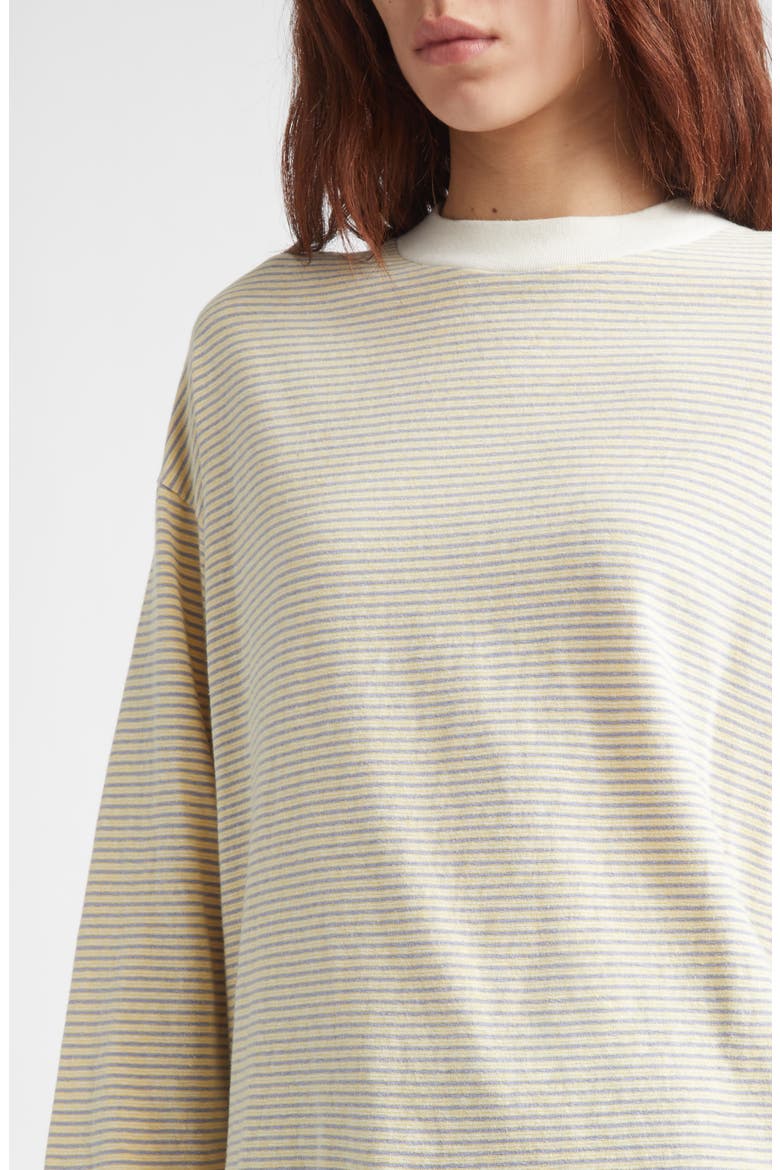 Soft Line Border Stripe T-Shirt, Alternate, color, YELLOW