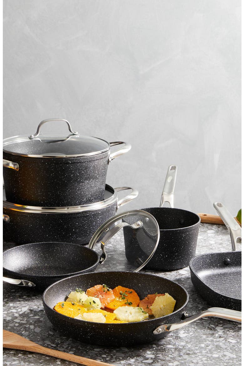 IRONROC™ 9-Piece Cookware Set, Alternate, color, BLACK