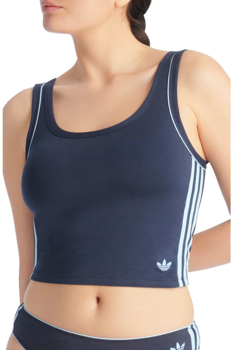 Comfort Flex Cotton Blend Crop Tank, Main, color, NIGHT INDIGO