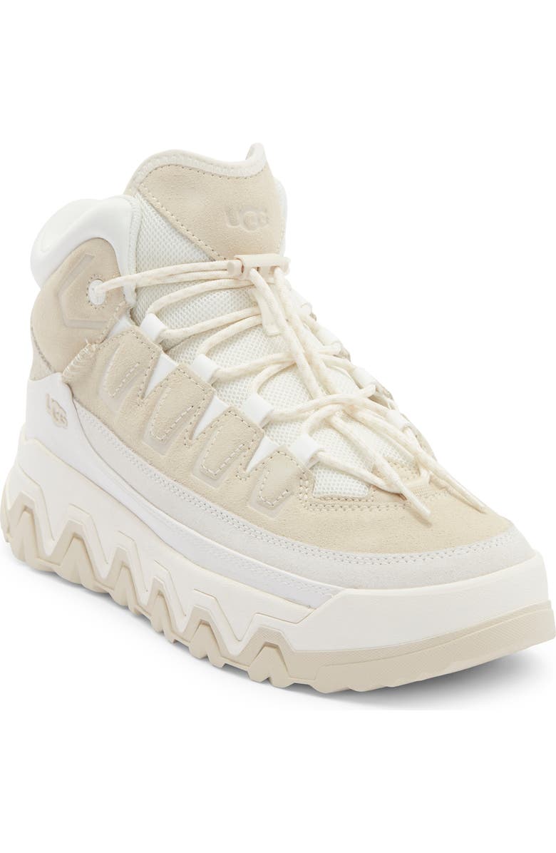 UGG<sup>®</sup> CapTrail High Waterproof Sneaker, Main, color, Light Beige