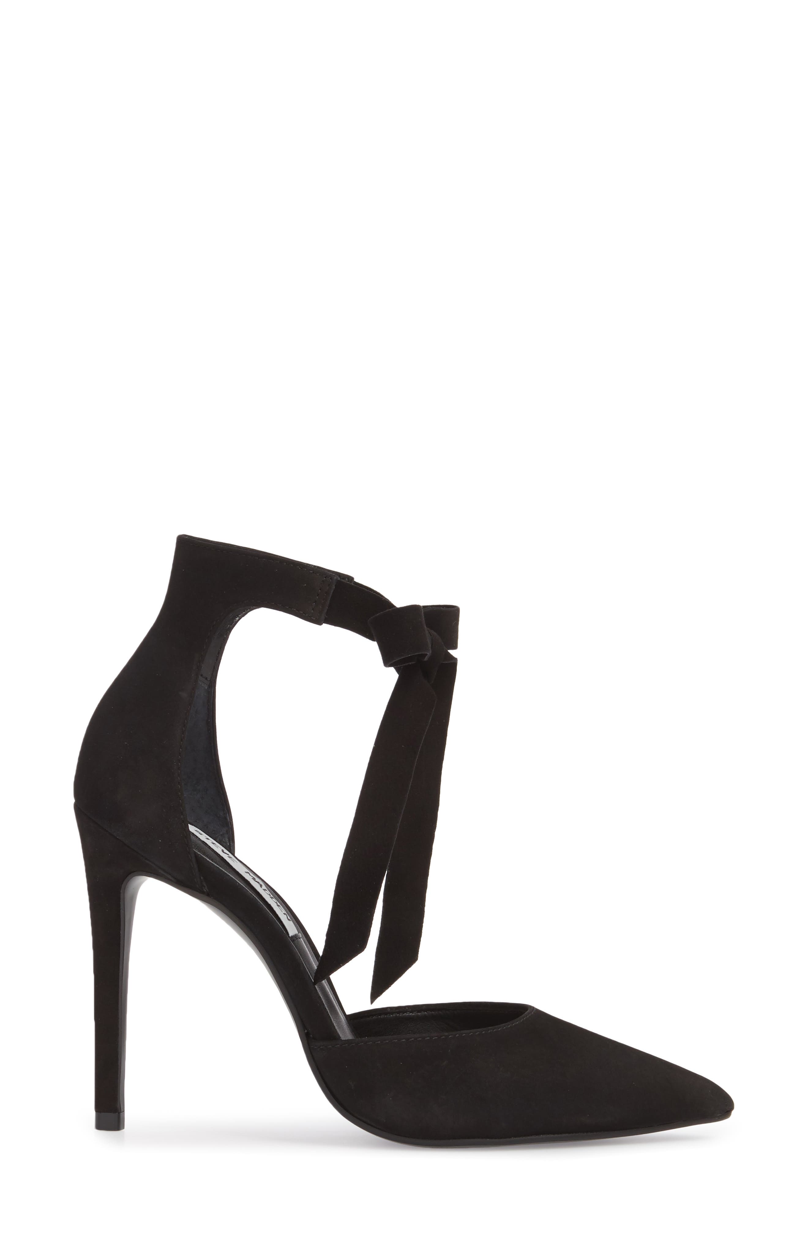 Heart Tie Pump, Alternate, color, BLACK NUBUCK
