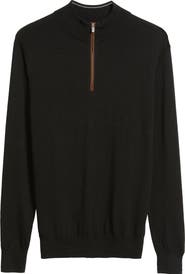 Peter Millar Autumn Crest Merino Wool Blend Quarter Zip Sweater