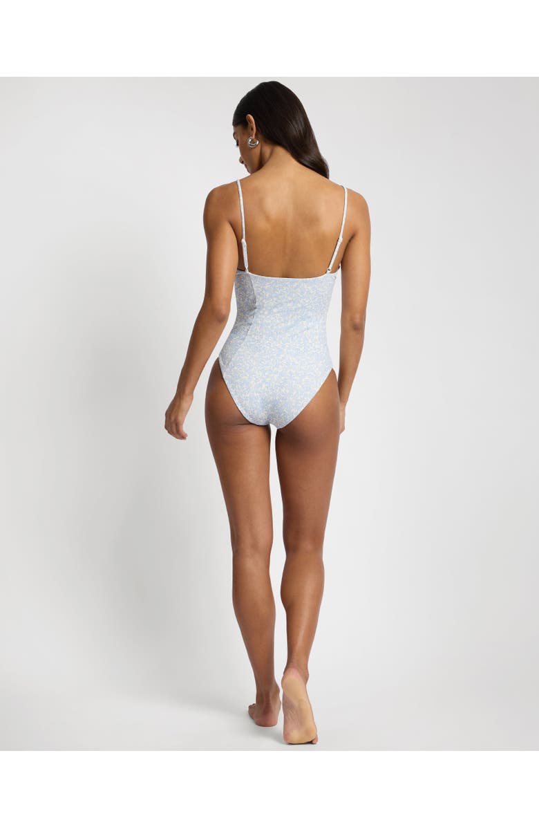 Onia Chelsea Underwire One-Piece, Alternate, color, Sky/Egret