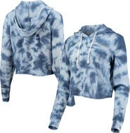 ALTERNATIVE APPAREL Women's Alternative Apparel Heathered Royal THE PLAYERS Tie-Dye Cropped Pullover Hoodie