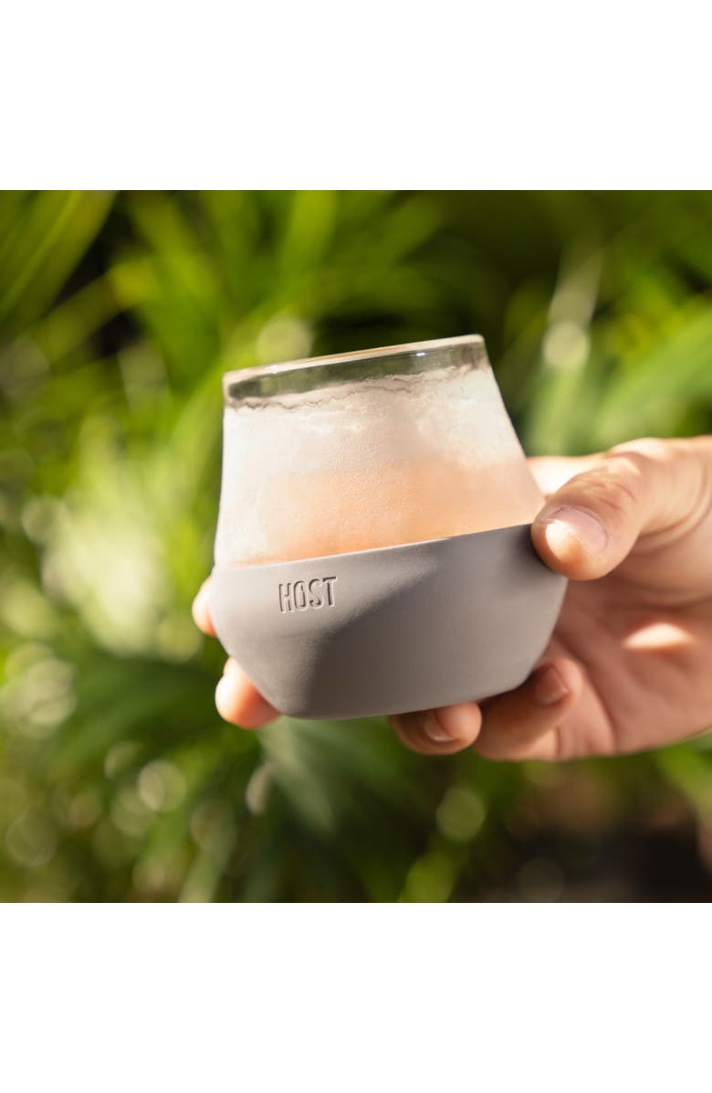 HOST Glass FREEZE Tasting Cooling Cup Set of 2, Alternate, color, Gray