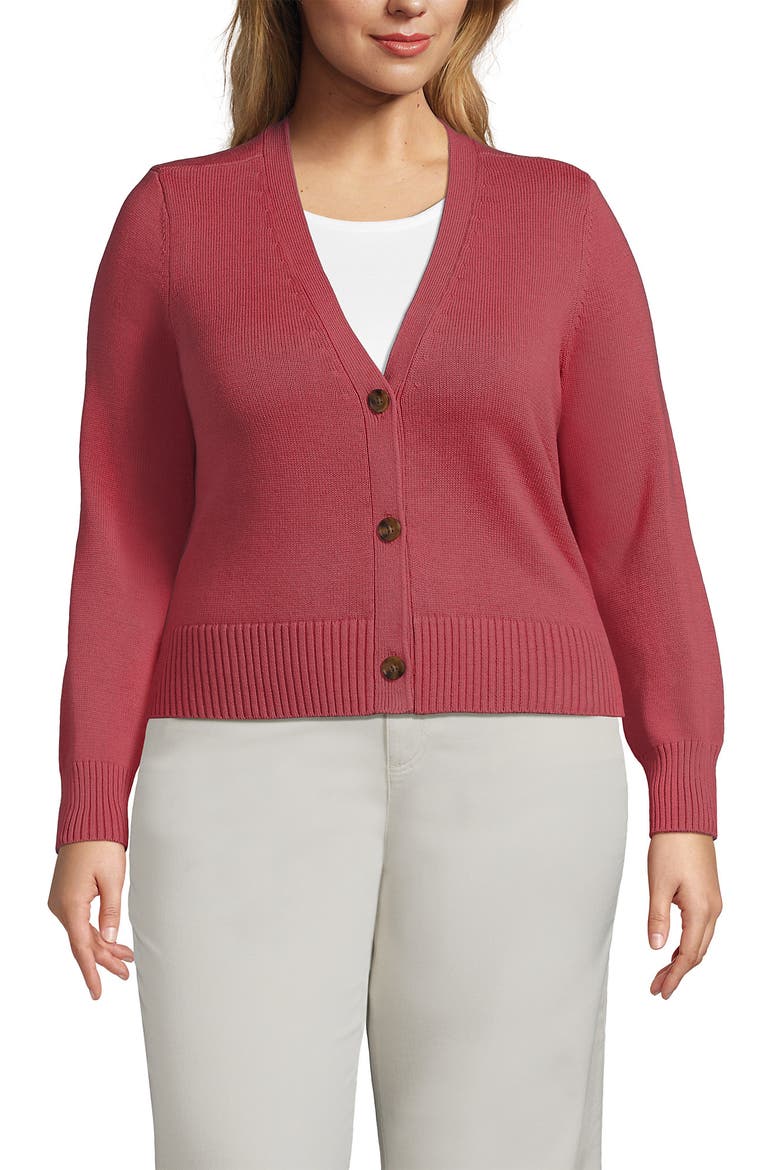 Plus Size Drifter Vneck Dress Cardigan Sweater, Main, color, Soft Mojave Rose