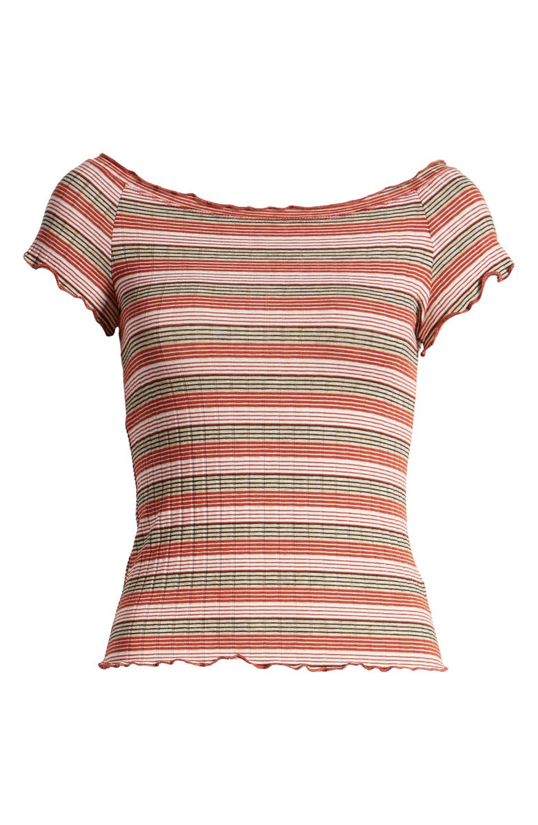 PST by Project Social T Lettuce Edge Rib Tee, Alternate, color,