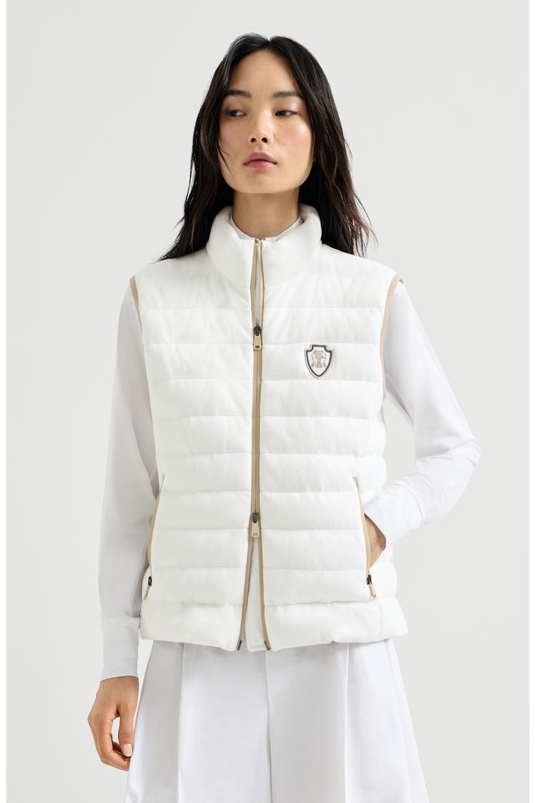 Down vest, Main, color, White