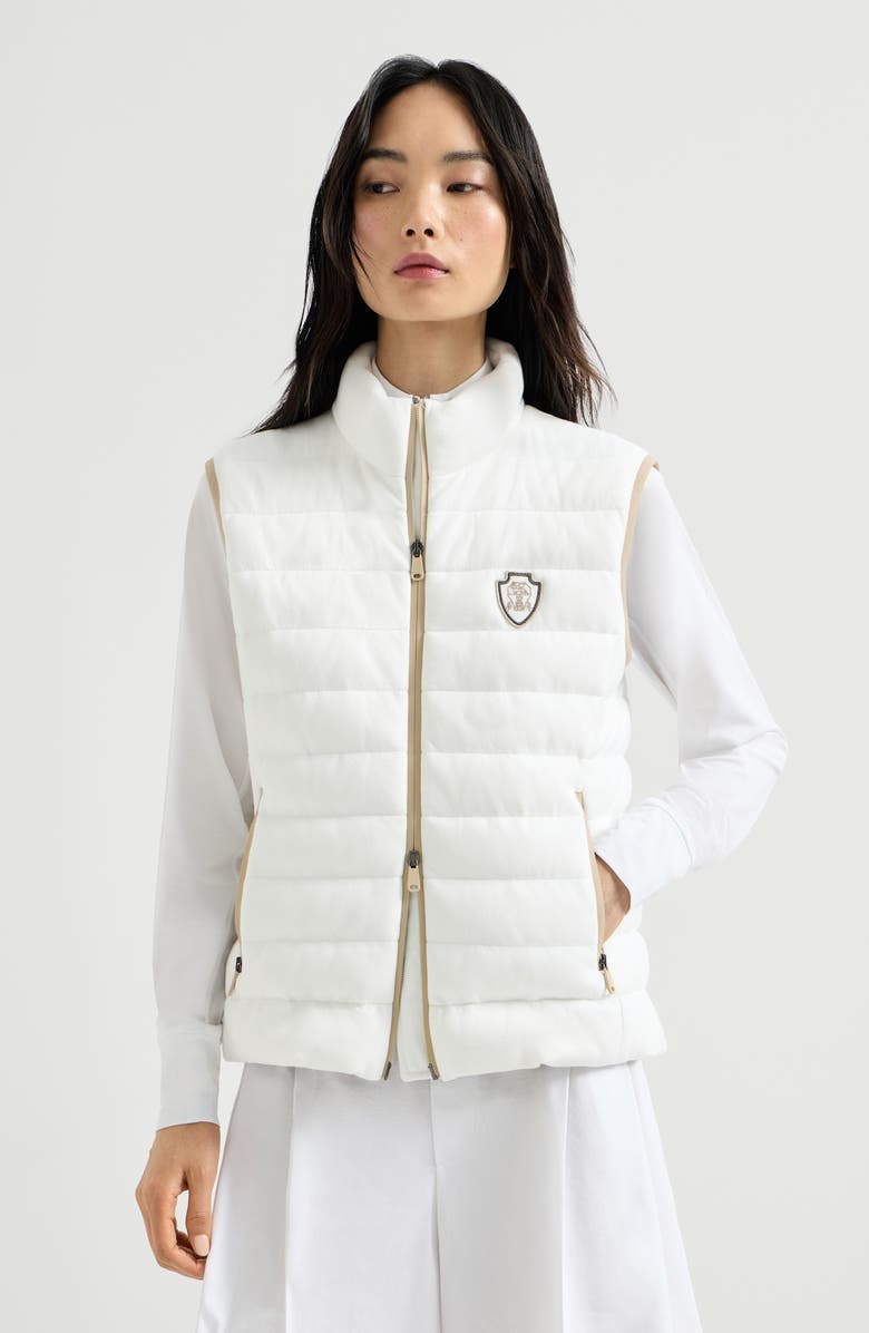 Brunello Cucinelli Down vest, Alternate, color, White