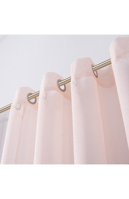 Dainty Home Set Of 2 Sheer Curtain Panels In Pink