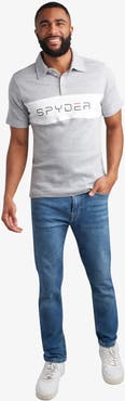 Spyder Men Short Sleeve Color Block Polo