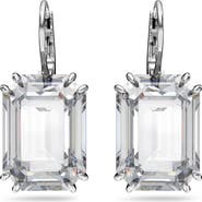 Swarovski Millenia Octagon Crystal Drop Earrings