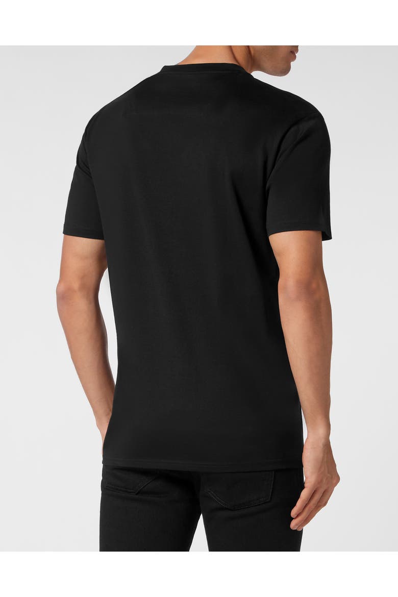 T-Shirt V Neck Ss Bombing Graffiti Men, Alternate, color, black